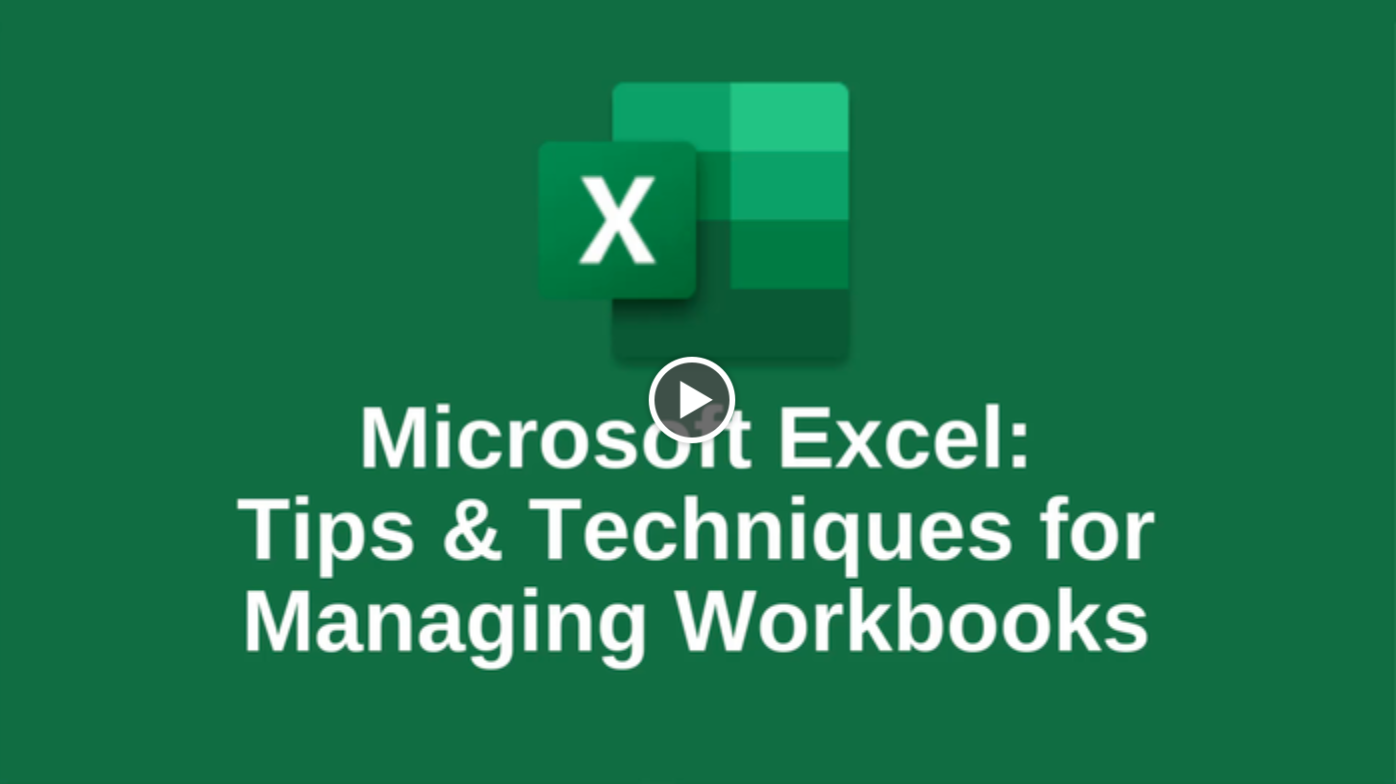 Managing Excel Workbooks